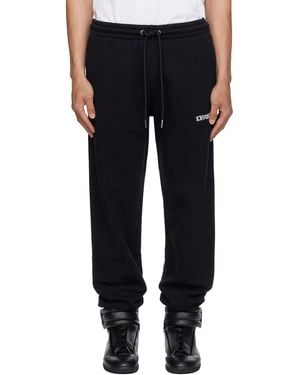 Off-White c/o Virgil Abloh Heraldic Arrow Cuffed Sweatpants - Black