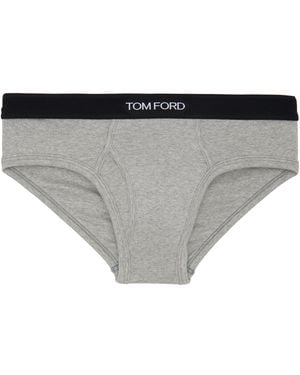 Tom Ford Cotton Briefs - Black