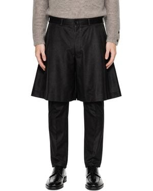 Comme des Garçons Blight Satin Pants - Black