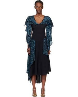 Kiko Kostadinov Plexus Midi Dress - Black
