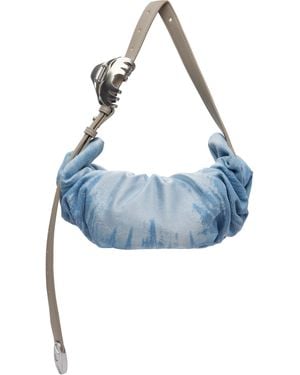 DIESEL Grab-D-Small Scrunched Bag - Blue