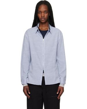 Post Archive Faction PAF Chemise Bleue À Glissière - Noir