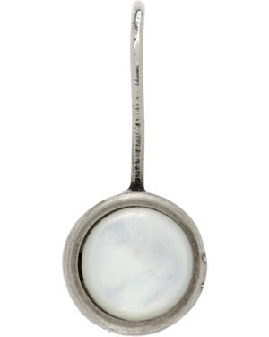 Dries Van Noten Stone Single Earring - White