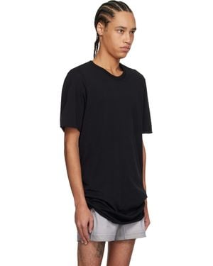 Tシャツ・カットソー BORIS BIDJAN SABERI Men T Shirts GTSONEPIECEF035BLACK Black hide-m | BORIS BIDJAN SABERI T-shirt TS2.1, black cotton