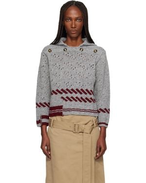 MERYLL ROGGE Shetland Wool Shrunken Sailor Jumper - Multicolour