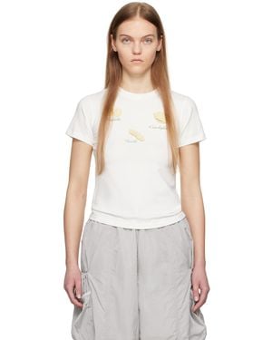Kijun オフホワイト Pasta Tシャツ
