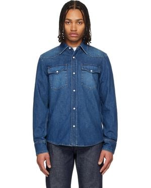 A.P.C. Western Denim Shirt - Blue