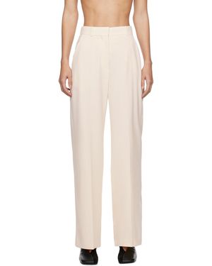 Nanushka Off-white Lanai Pants - Natural