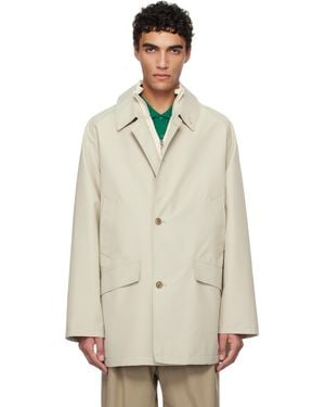 Nanamica 2L Gore-Tex Car Coat - Natural