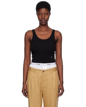 HOMMEGIRLS Embroidered Bodysuit - Black