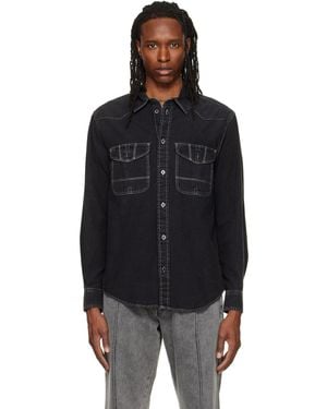 Isabel Marant Viken Denim Shirt - Black