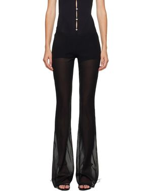 Poster Girl Lace-Up Back Trousers - Black