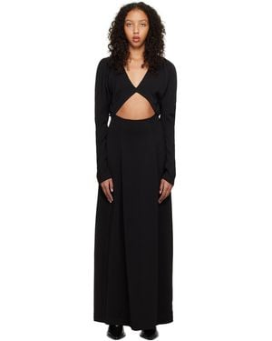 Esse Studios Envelope Flume Maxi Dress - Black