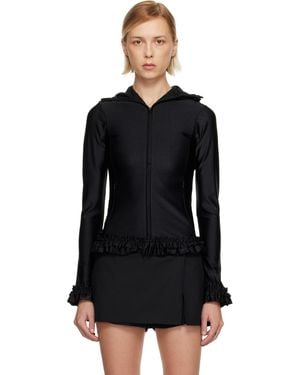 Sandy Liang Parsnip Zip Hoodie - Black
