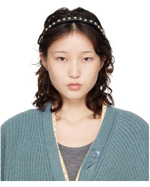 Toga Leather Headband - Blue