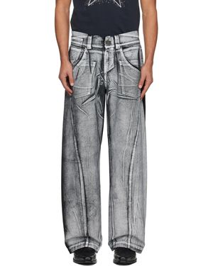 VAQUERA Painted Workwear Pants - Black
