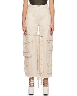 Marques'Almeida Marques Almeida Multi-Pocket Jeans - Natural