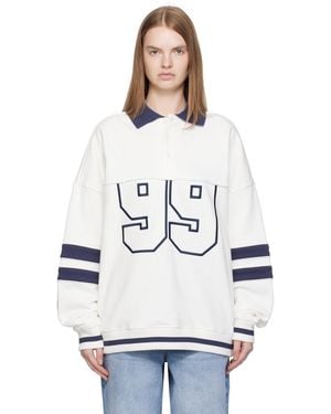 Ksubi '99' Boyfriend Polo Sweatshirt - White