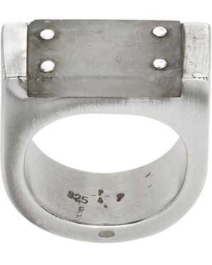 Parts Of 4 シルバー Plate リング - メタリック