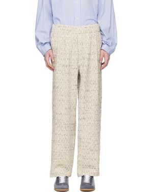 Document Off- Wide Trousers - Natural