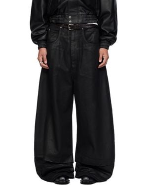 Lu'u Dan ブラック Coated Double Xl ジーンズ