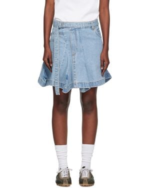 ☆関税込み☆【SACAI】フリル ツイル カーゴ ミディスカート ☆sacai☆関税込♪日本未入荷♪ポケット ミディアムスカート