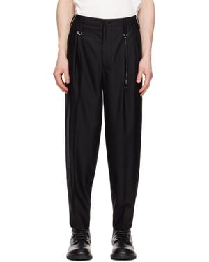 MASTERMIND WORLD Summer Wool Trousers - Black