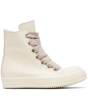 Rick Owens Off- Temple Jumbolace Trainers - White