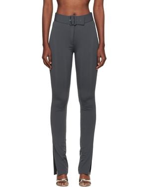 Courreges Buckle Tech Jersey Leggings - Black