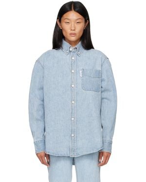 HOMMEGIRLS Jeans Denim Shirt - Blue