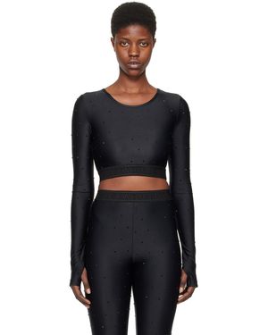 Versace Jeans Couture Crystal 長袖トップス - ブラック