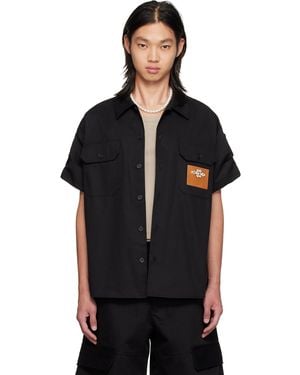Simone Rocha Chemise Militaire Noire