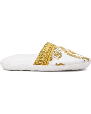 Versace 'I Heart Baroque' Slippers - Black