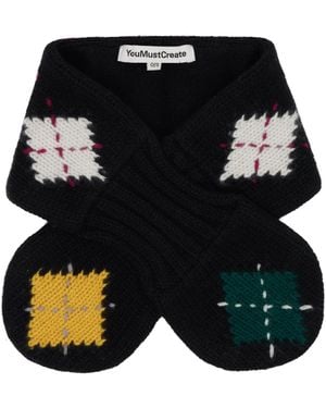 YMC Écharpe Noire À Fente