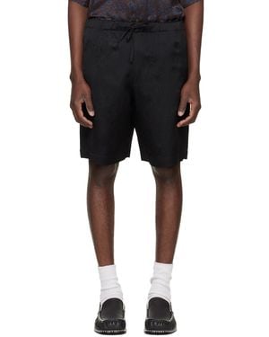 Dries Van Noten Viscose Shorts - Black