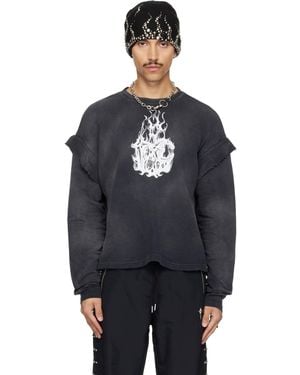THUG CLUB Tc Hellfire Layered T-Shirt - Black