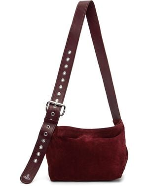 Vivienne Westwood Burgundy Maxime Small Crossbody Bag - Red