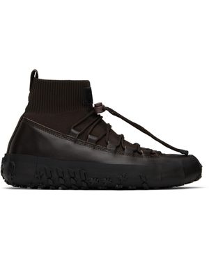 Lemaire Baskets Brunes À Semelle Vibram Wrap On - Noir