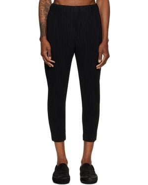 Homme Plissé Issey Miyake Monthly Colours August Trousers - Black