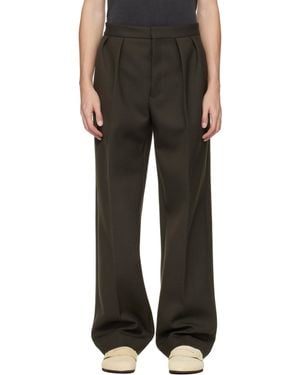 Jacquemus Khaki 'The Citta' Pants - Black