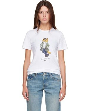 Maison Kitsuné Weekend Fox Regular T-Shirt - White