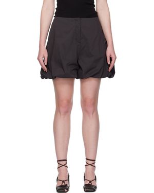 Amomento Cotton Volume Shorts - Black