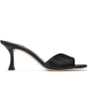 Jimmy Choo ゴールド Skye 70 ヒールサンダル - ブラック