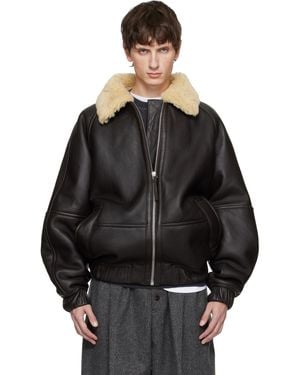 Jacquemus 'The Bombardier' Shearling Jacket - Black