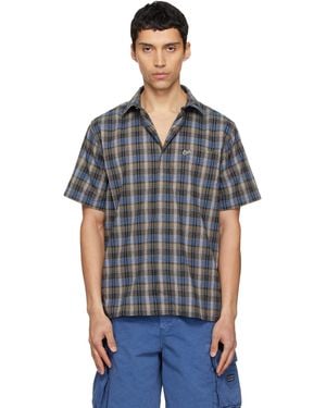ERL Check Short Sleeve Shirt - Black