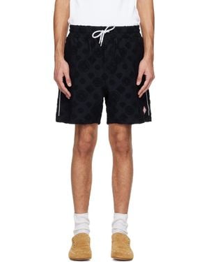 CASABLANCA Monogram Shorts - Black