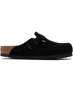 Birkenstock Regular Boston Soft Footbed Slip-On Loafers - Black