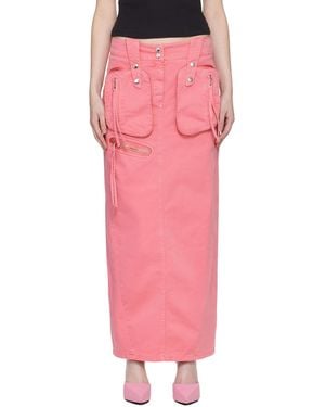 Blumarine Split Detail Skirt - Pink