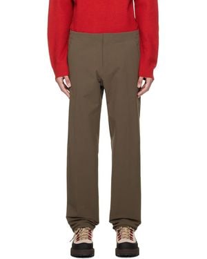 Veilance Taupe Spere Trousers - Red