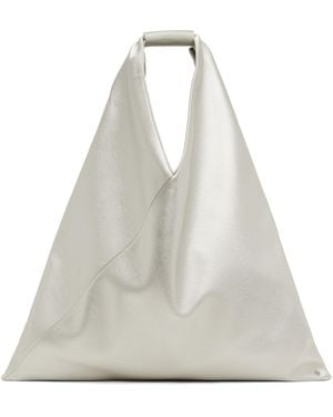 MM6 by Maison Margiela Classic Faux-Leather Tote - Grey